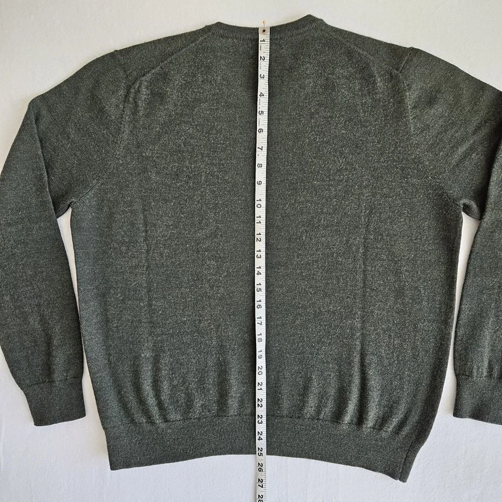 Thomas Dean Crew Neck Sweater Men's Wool Blend Size L Large
